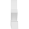 Ekena Millwork Saratoga Architectural Grade PVC Gable Bracket, 84"W x 17 1/2"H x 4"D x 4"F, 5/12 Pitch GBP084X18X0404SAR00 - alternate 3